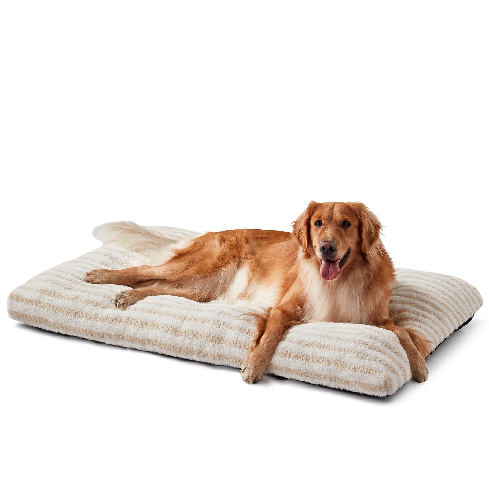 FURTIME Washable XL Dog Bed plush fabric close-up showing cloud-like comfort.