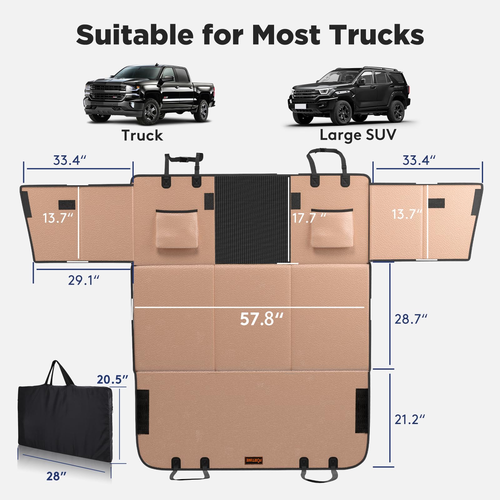 FURTIME XL side-opening design demonstrates easy dog access.
