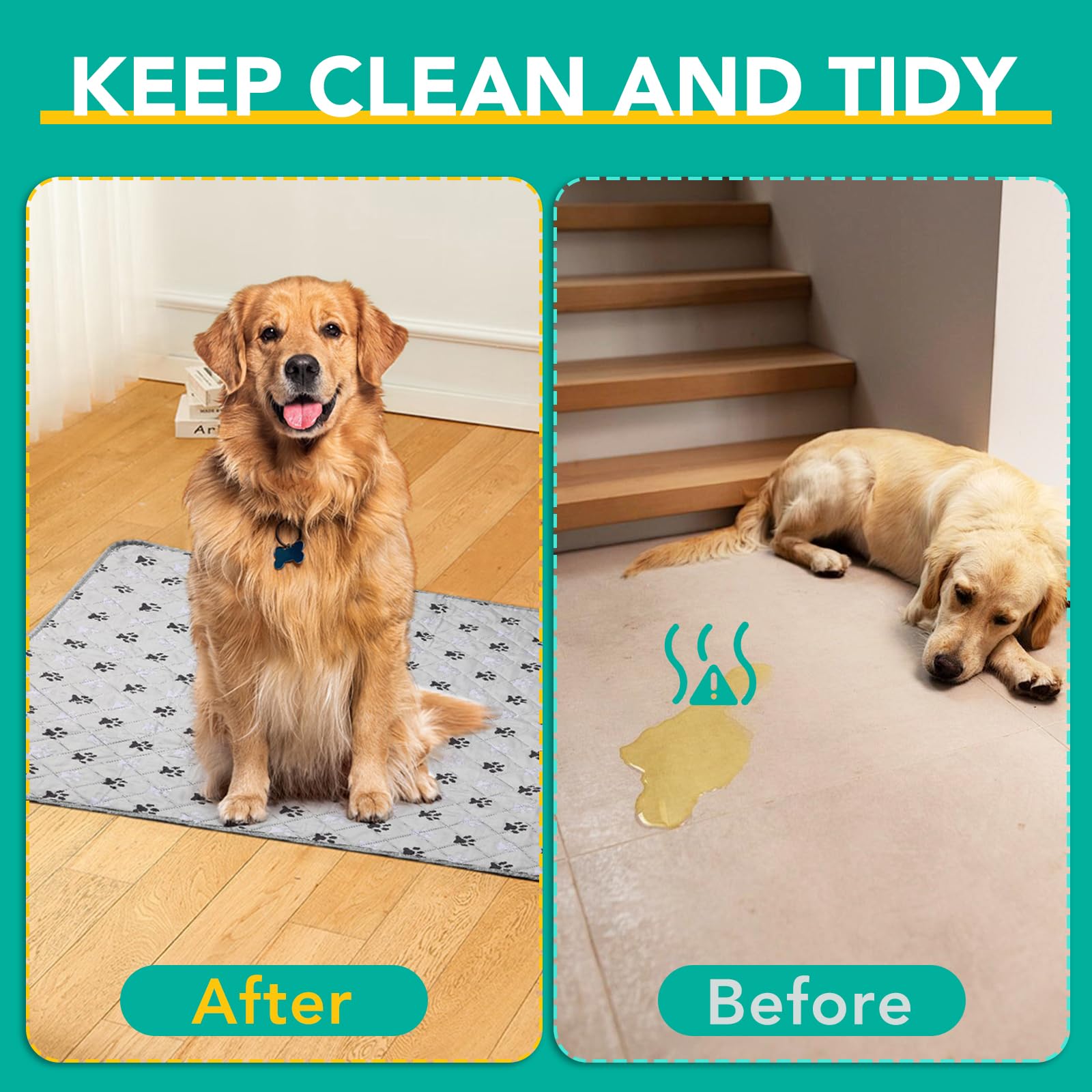 FURWEY pee pad dry-fast technology speeds drying and reduces odors.