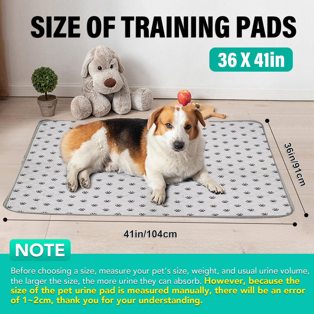 FURWEY large 36x41 pad shows absorbency test for moisture lock