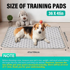 FURWEY large 36x41 pad shows absorbency test for moisture lock