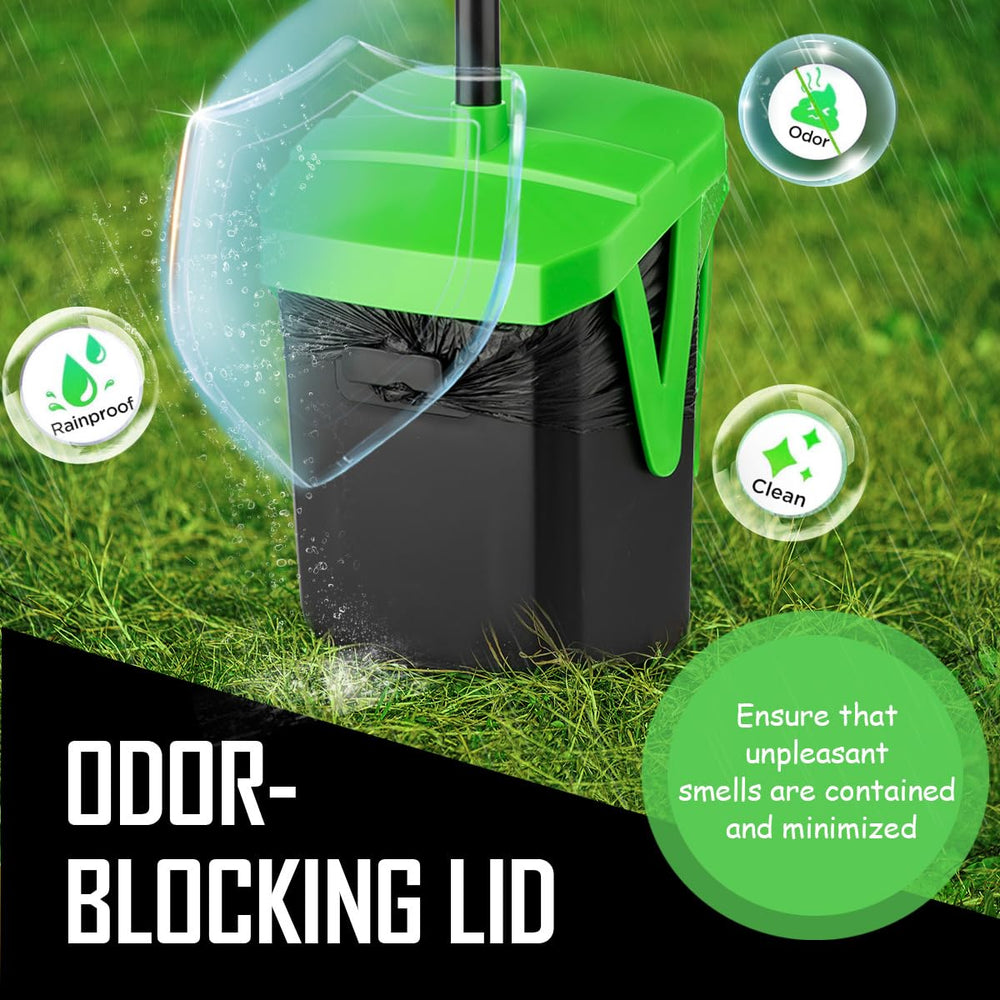 FUSBUNTY 100 bags with clip keep cleanup sanitary and ready.