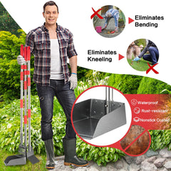 FUSBUNTY Pooper Scooper stainless-steel construction resists outdoor rust