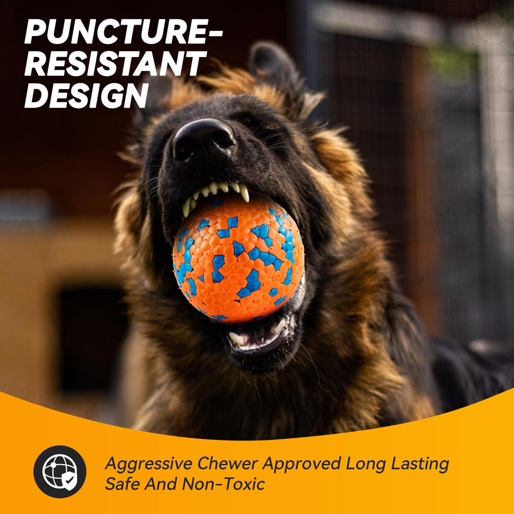 FUSOTO dog balls bounce-and-run for energetic outdoors fetch sessions.