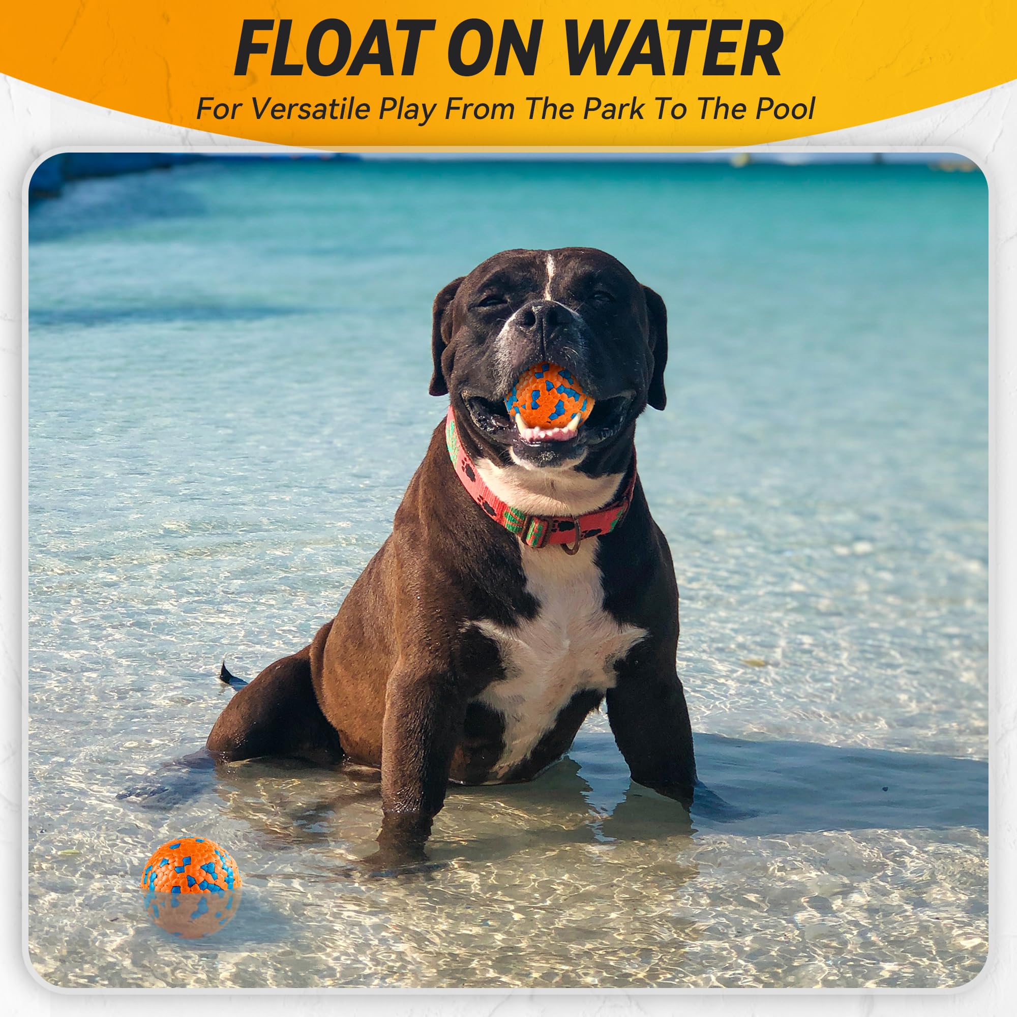 FUSOTO eco-friendly TPU ball offers durable, lightweight tossing for lively play.