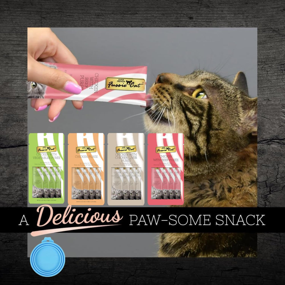 Fussie Cat Premium Puree Spoon Feeder for neat, mess-free serving