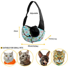 FUSURIRE cow print sling breathable mesh panels provide airflow during walks