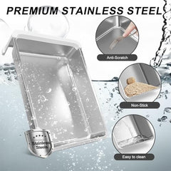 Fuxopo Upgrade Portable Litter Box lid-and-mat grey, for containment and easy cleanup.
