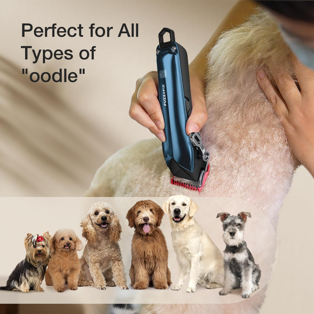 FuzzyFix cordless design lets you groom anywhere after charging.