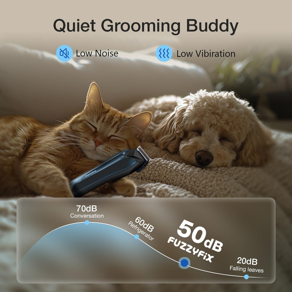 FuzzyFix Type-C fast charging powers the clippers quickly for back-to-back sessions.