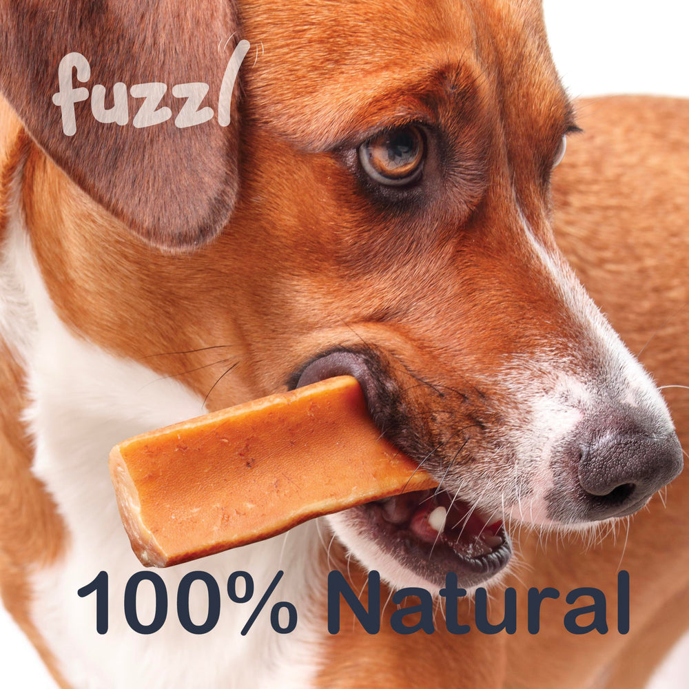 Fuzzl Yak Cheese Himalayan Chew close-up texture for a durable chew.