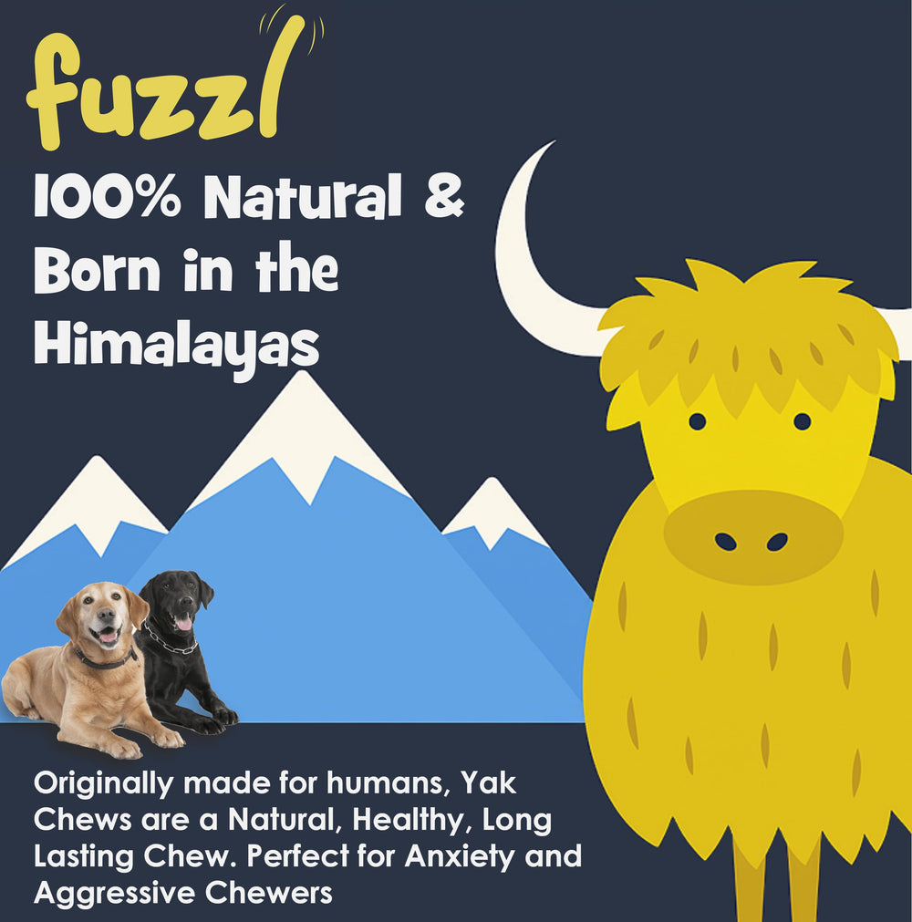 Fuzzl Yak Chews dog-chew-closeup shows dense texture for lasting chew sessions.