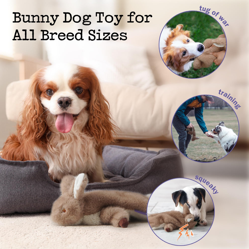 Fuzzwoof Tear-resistant fabric toy highlights reinforced seams for durable play.