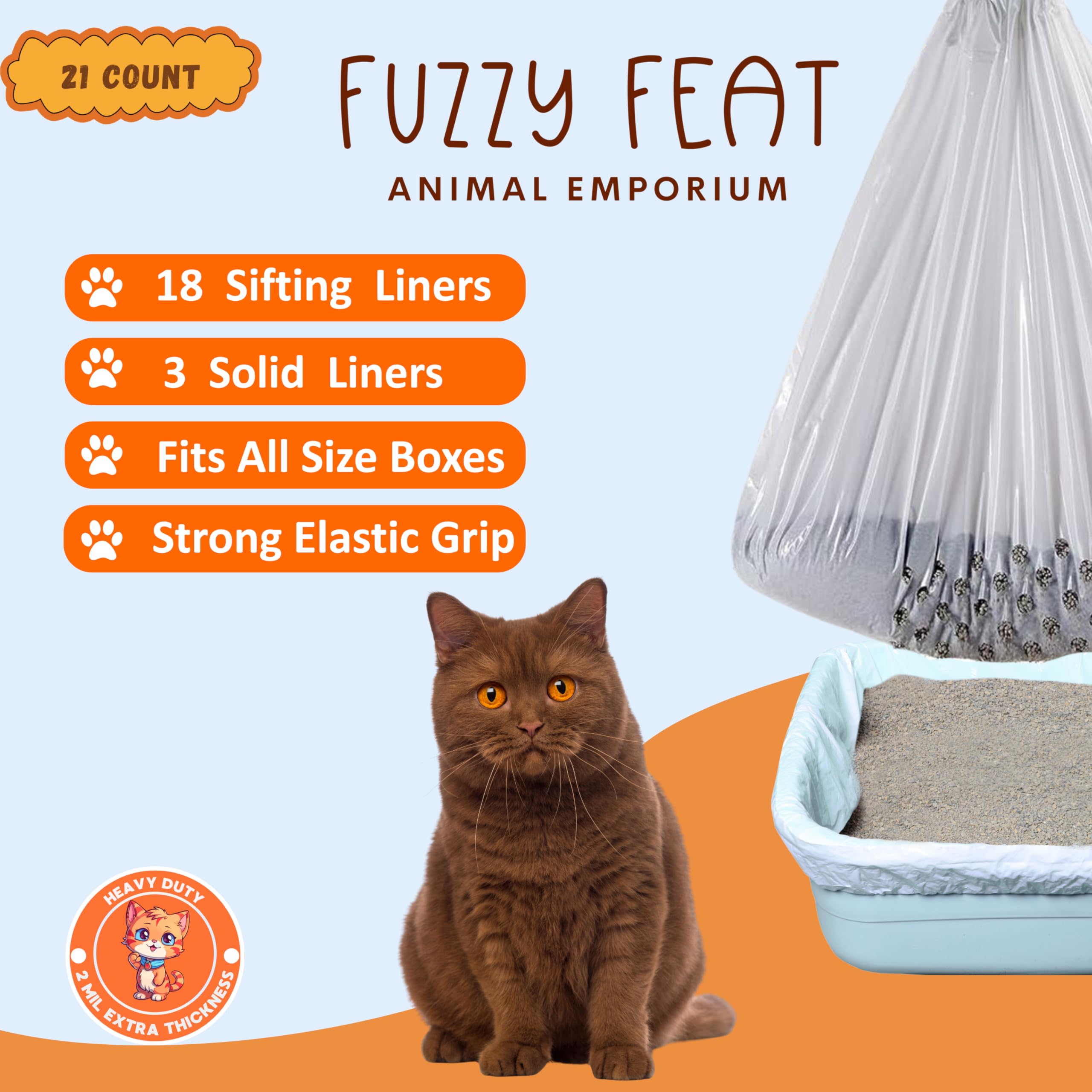 Fuzzy Feat sifting design with 192 holes demonstrates easy waste separation.