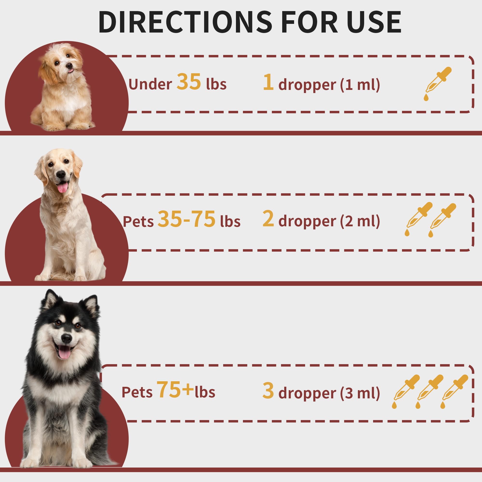 Fuzzycare aplicación de gotas en la oreja del perro para uso diario.