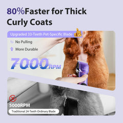 FuzzyFix 33-teeth blades deliver sharp, smooth trims on thick curls