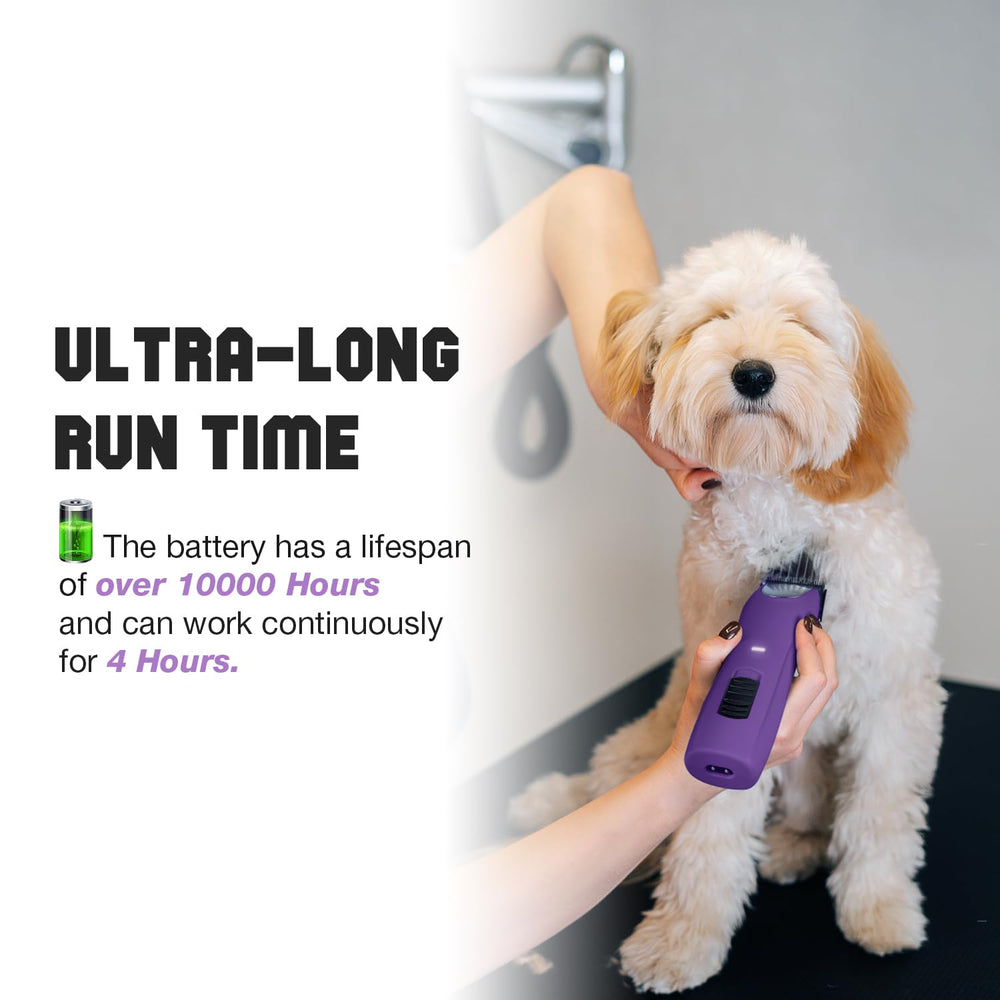 FuzzyFix 6-in-1 grooming set with charger and case.