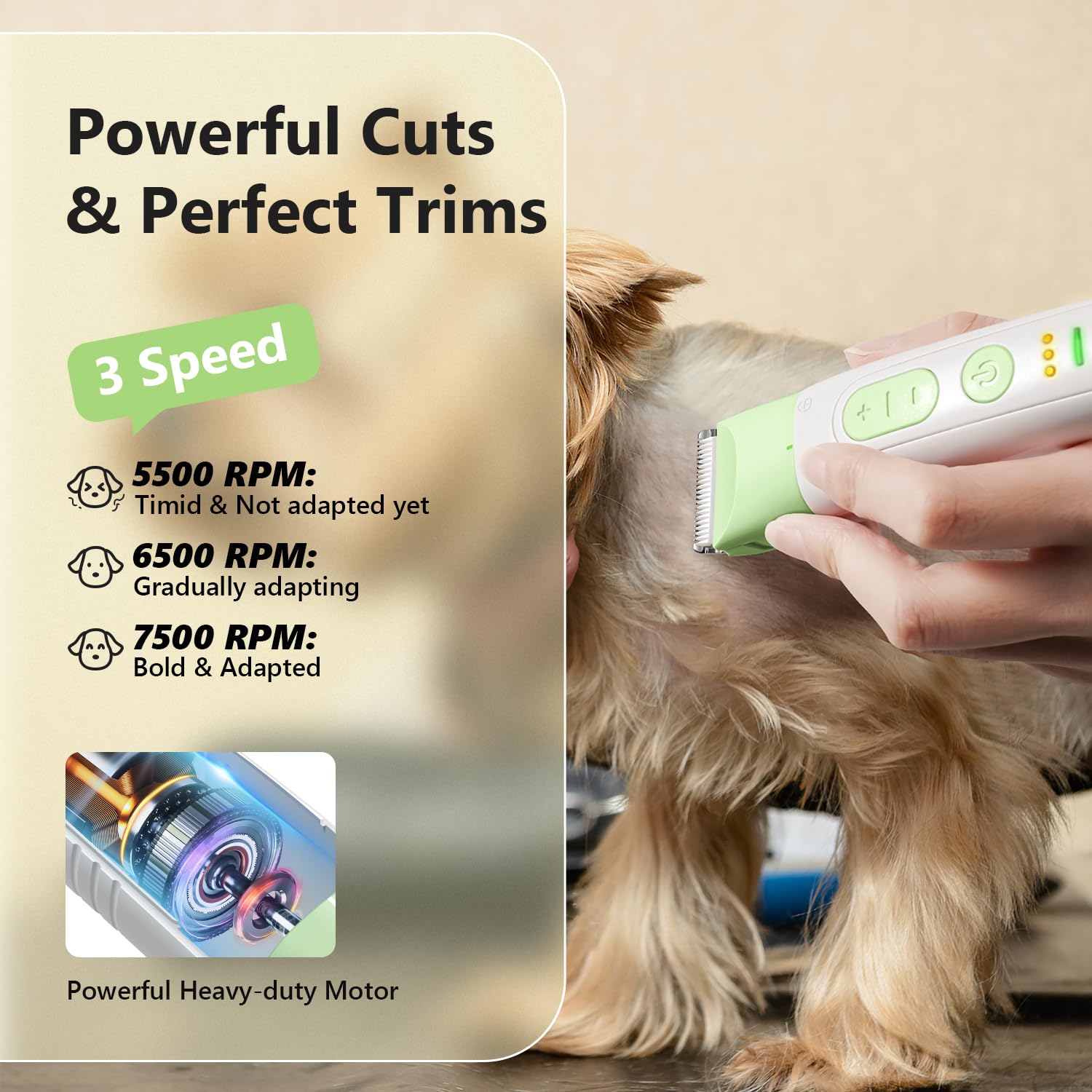 FuzzyFix ceramic blade close-up highlighting low-friction trimming.