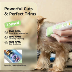 FuzzyFix ceramic blade close-up highlighting low-friction trimming.