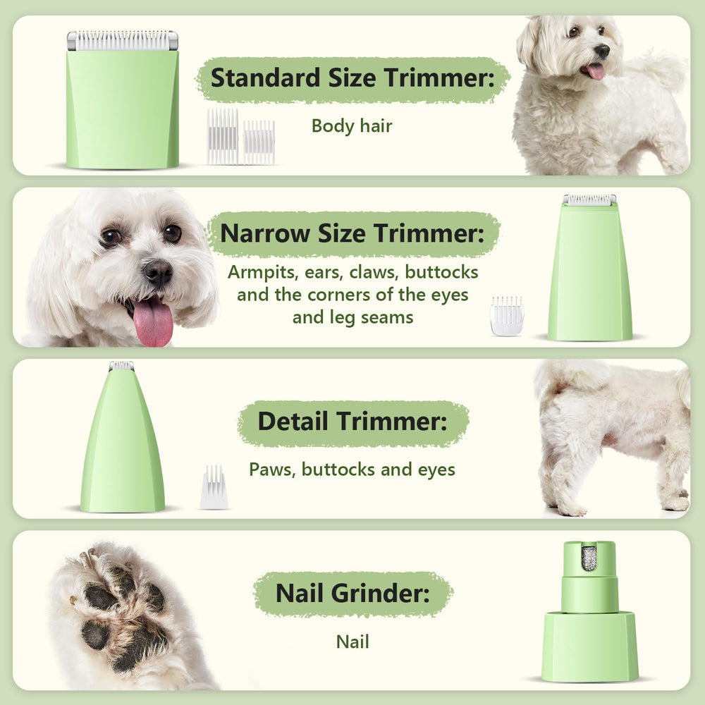 FuzzyFix detachable, easy-clean heads simplify washing under running water