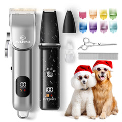 FuzzyFix dog grooming kit full set ready for all-over grooming and styling