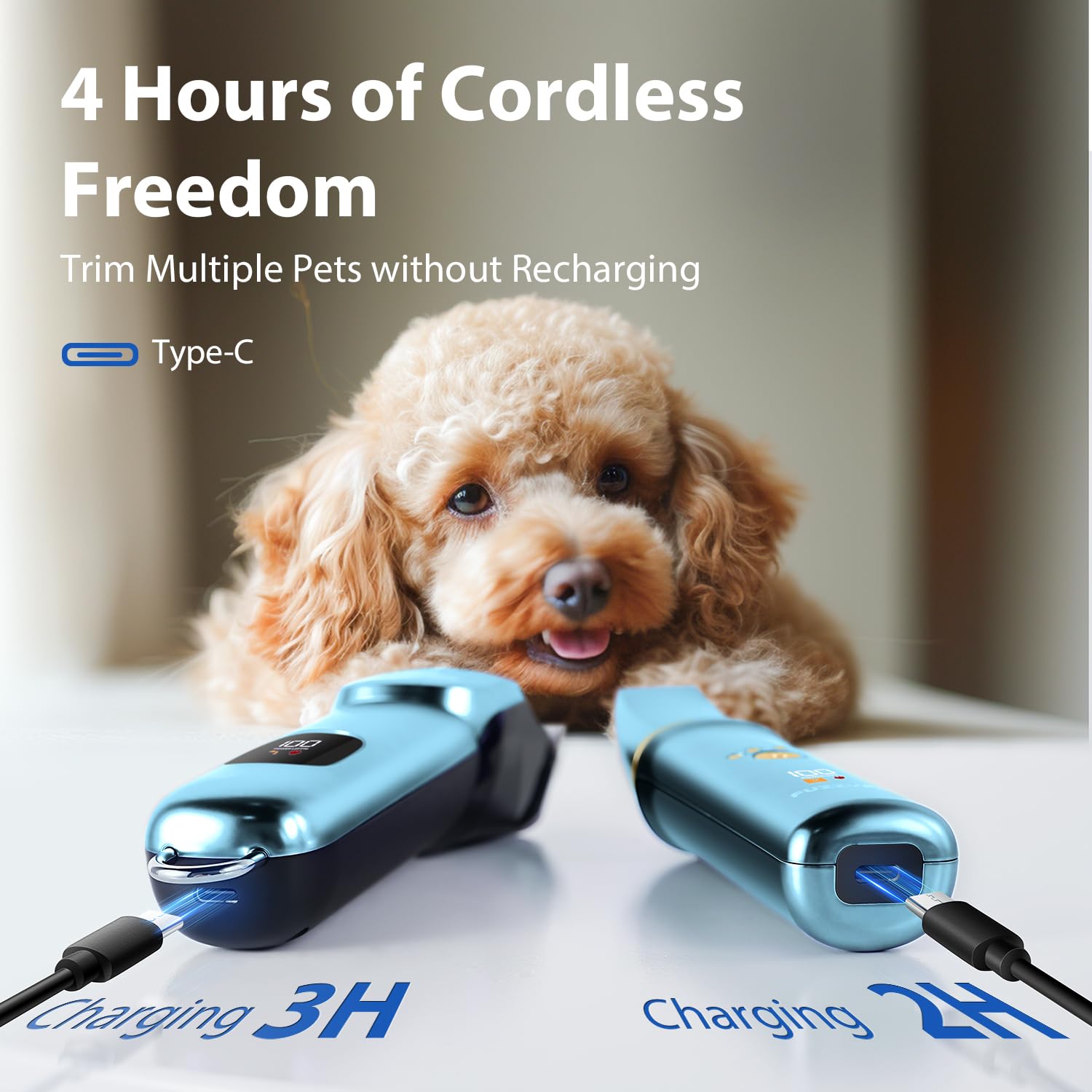 Type-C charging image indicates fast, convenient recharges.