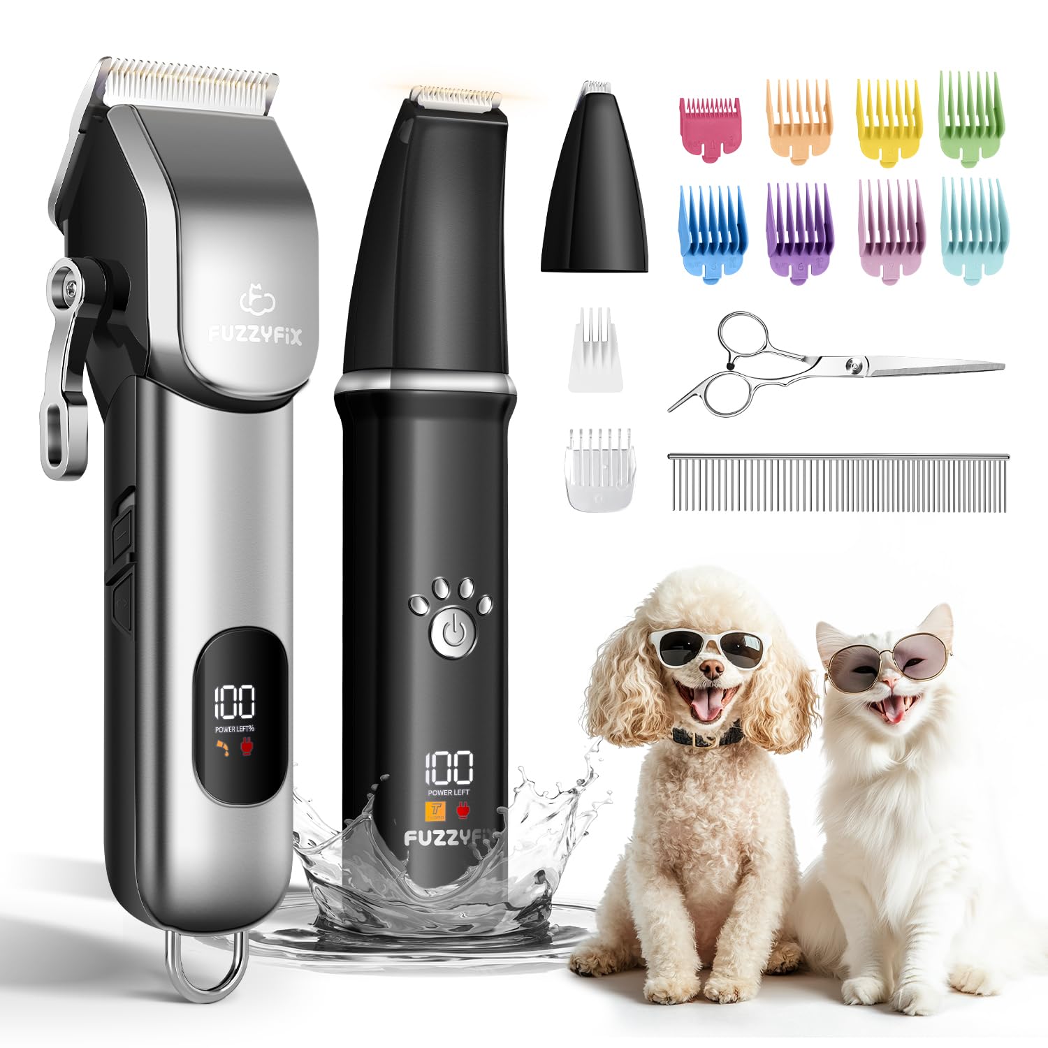 FuzzyFix included tools, oils, and scissors complete a ready-to-use kit