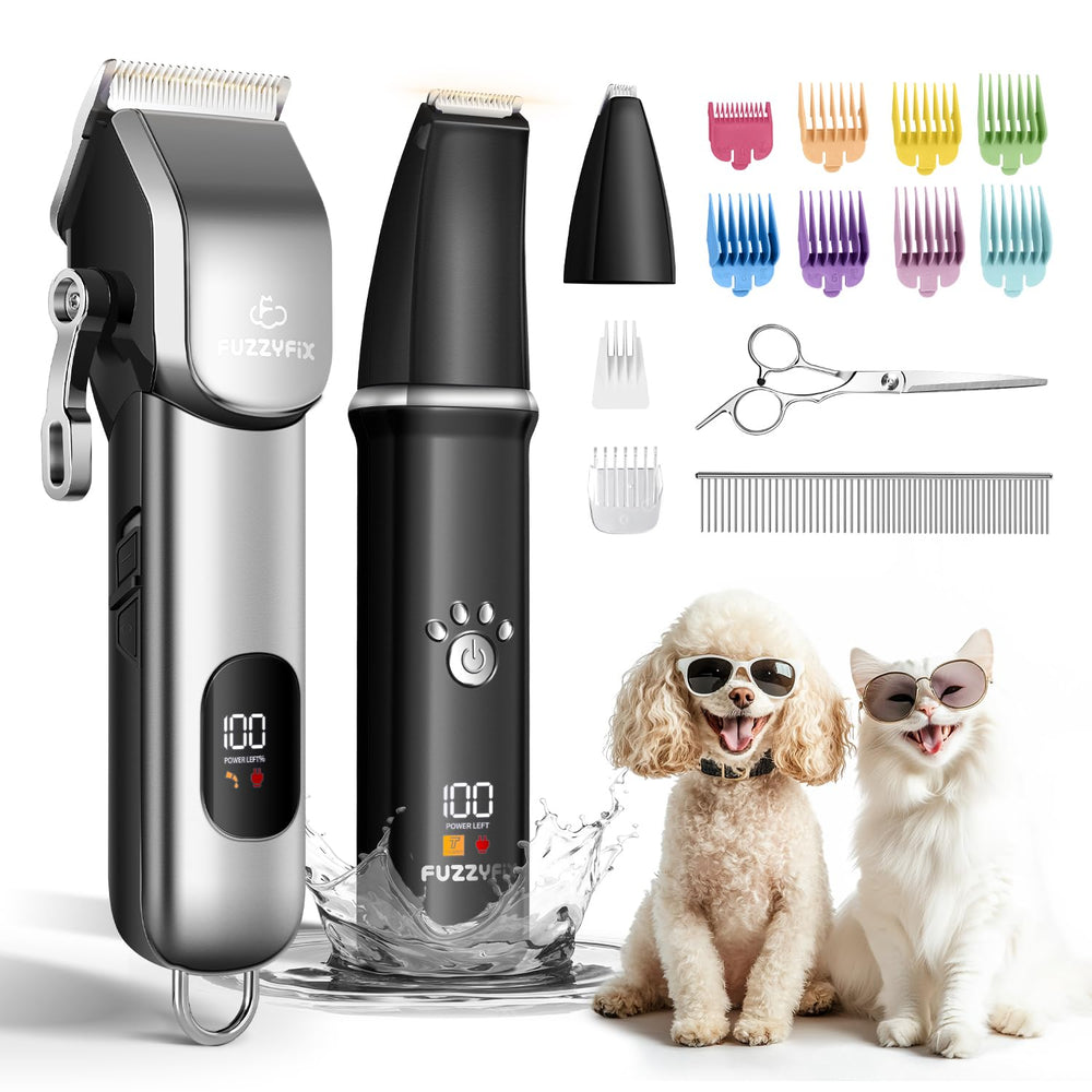 FuzzyFix included tools, oils, and scissors complete a ready-to-use kit