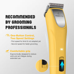 FuzzyFix long-life battery delivers up to four hours of cordless grooming