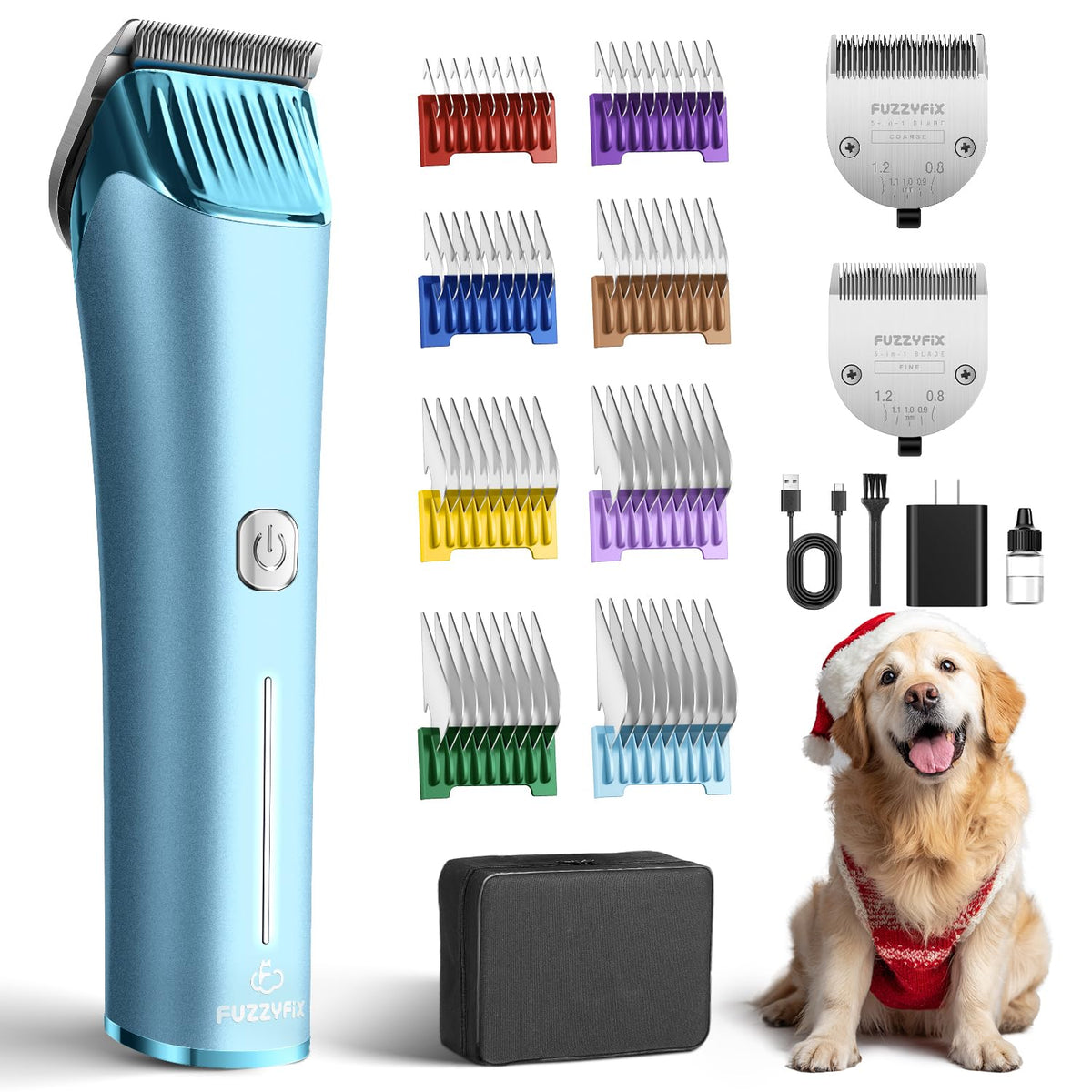 FuzzyFix professional clipper body with metal grip for ergonomic handling.