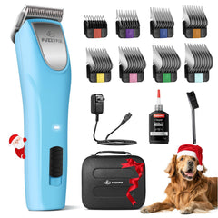 FuzzyFix professional dog clippers kit front view for quiet, efficient grooming
