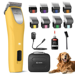 FuzzyFix professional dog clippers with quiet brushless motor for calm grooming