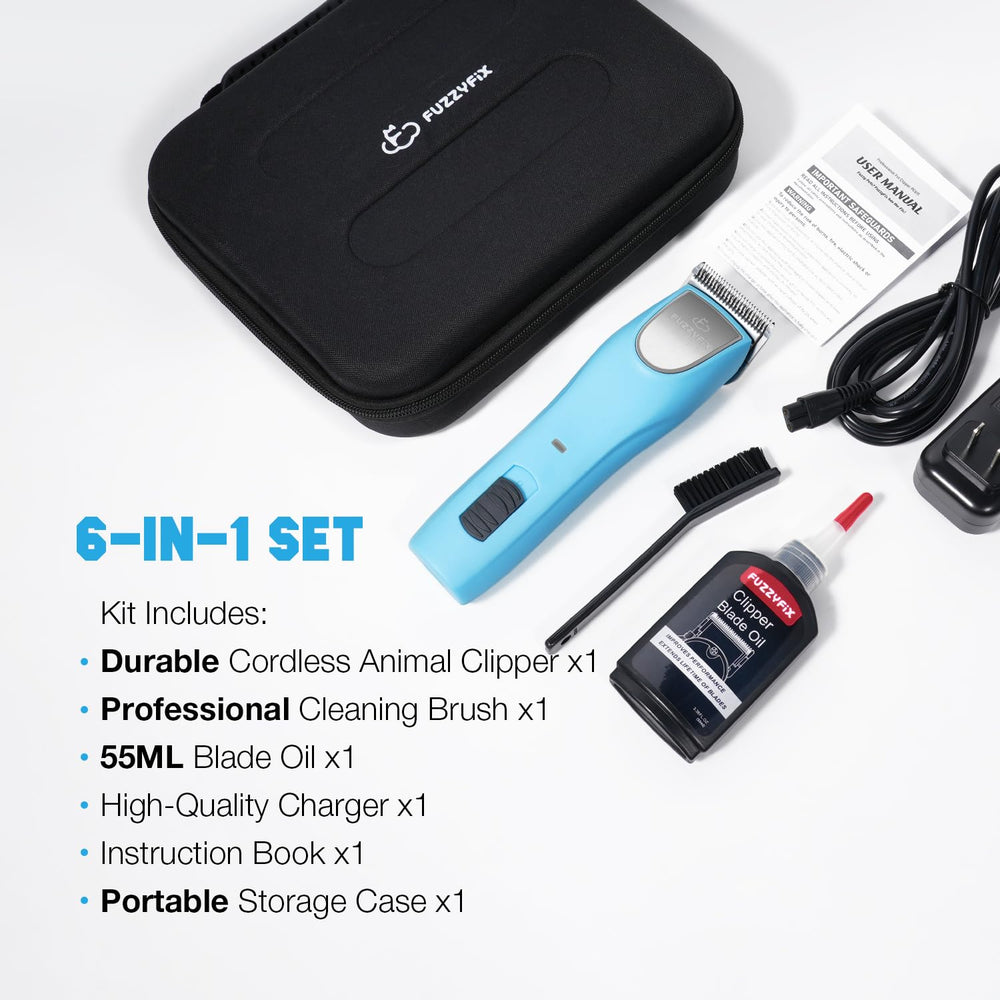 FuzzyFix portable storage case keeps accessories organized during travel.