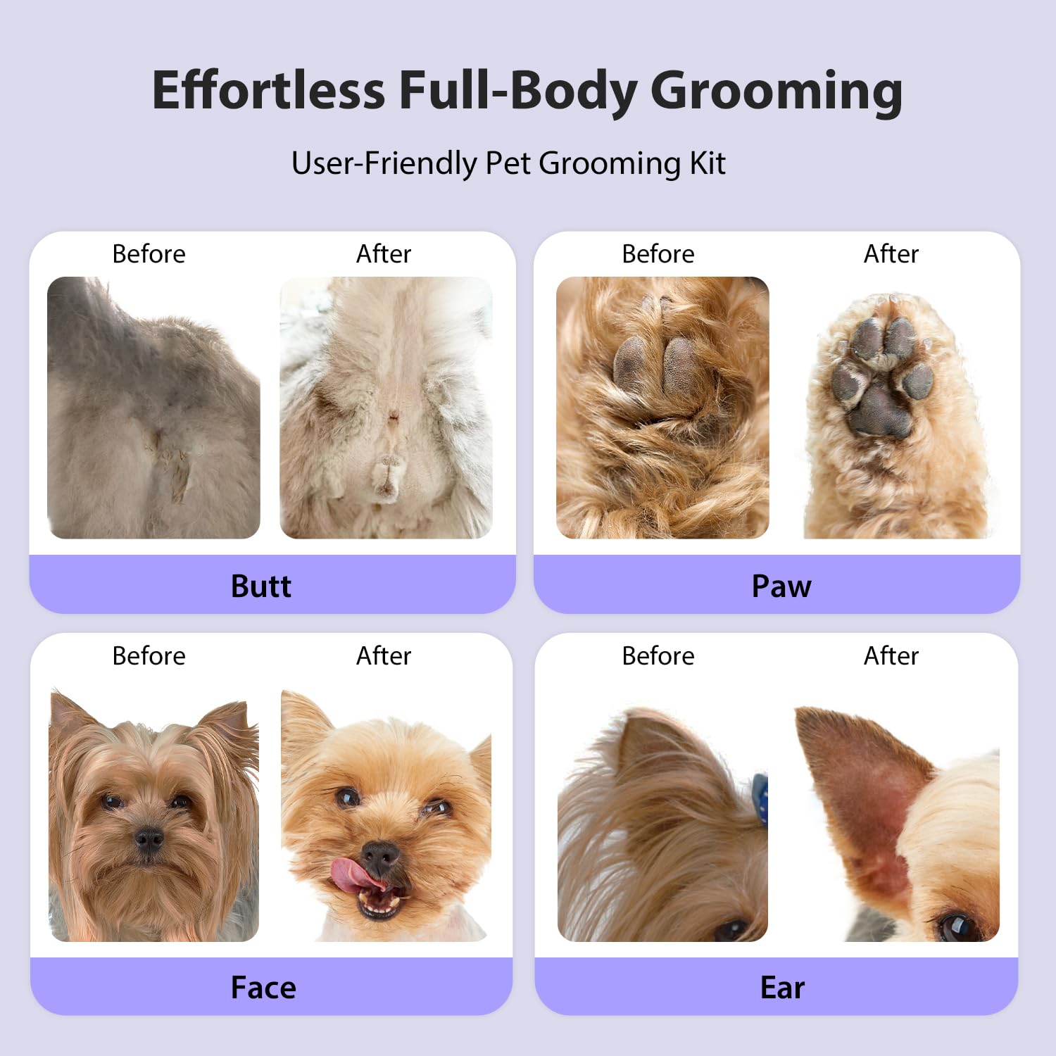 FuzzyFix Type-C fast charging for quick grooming readiness