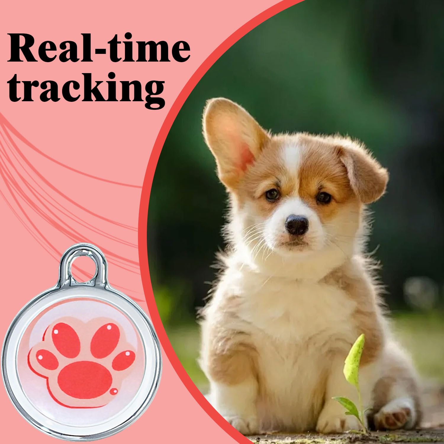 FXAJID waterproof pet tracker with IPX8 protection for outdoor adventures