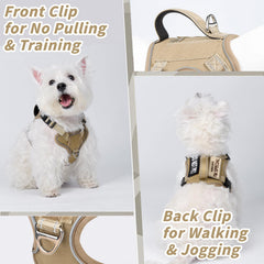 FXGOING front leash clip no-pull design helps redirect forward motion during training.