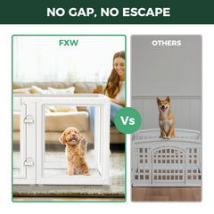 FXW AuraSpace internal divider shows two separate zones for puppies