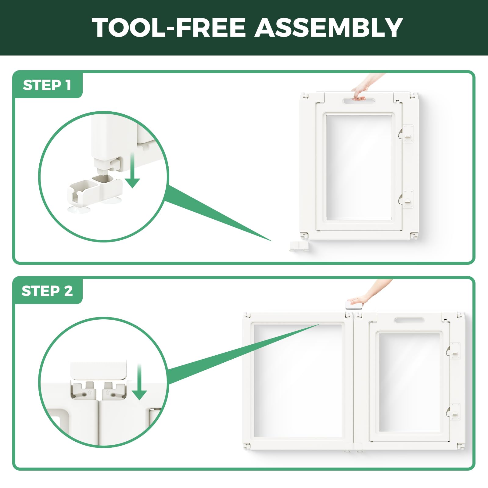 FXW AuraSpace divider inside; reveals two-room setup flexibility.