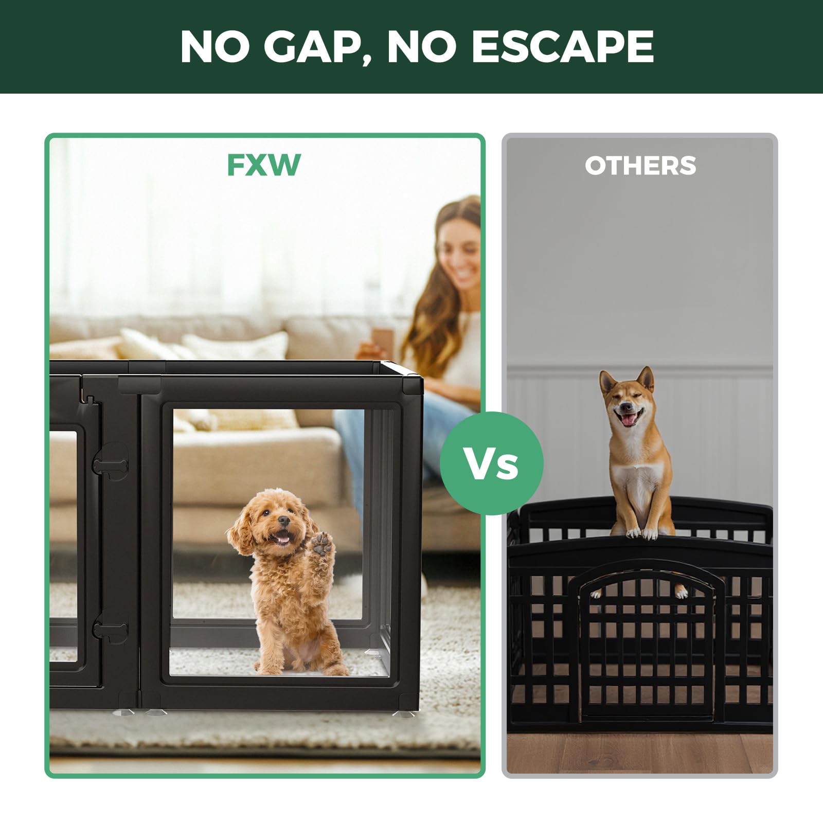 FXW AuraSpace divider removable door shows flexible zoning for separate or combined play areas.