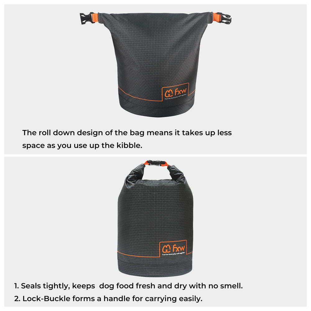 FXW front cartoon design helps identify bag and includes contact info