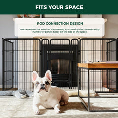 FXW dog gate anti-slip silicone pads protecting floor and improving stability.