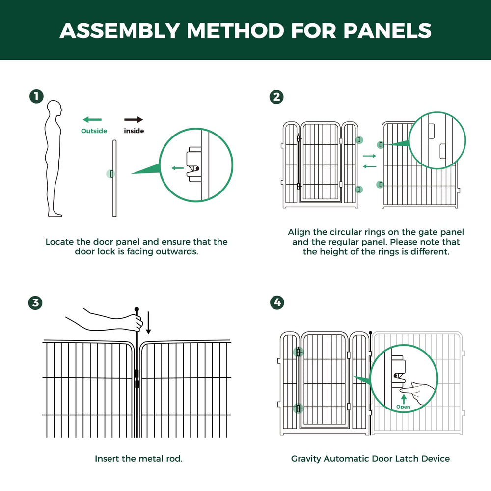 FXW Dog Gate fence-to-wall anchors provide secure installation for dependable enclosure