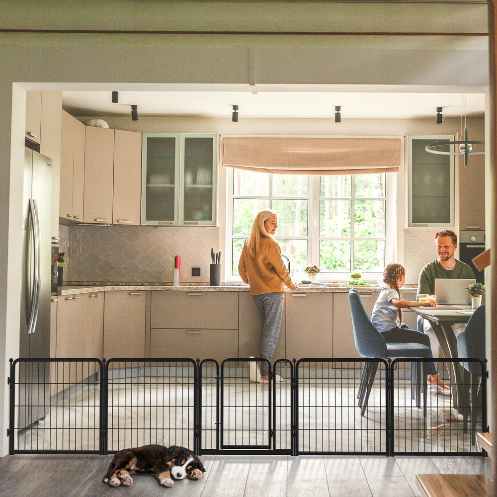FXW Dog Gate puppies and small dogs stay secure in a semi-open or closed space