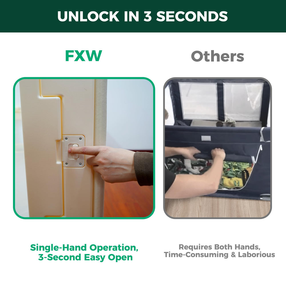 FXW dog playpen stainless steel stakes ensure durable, stable setup.