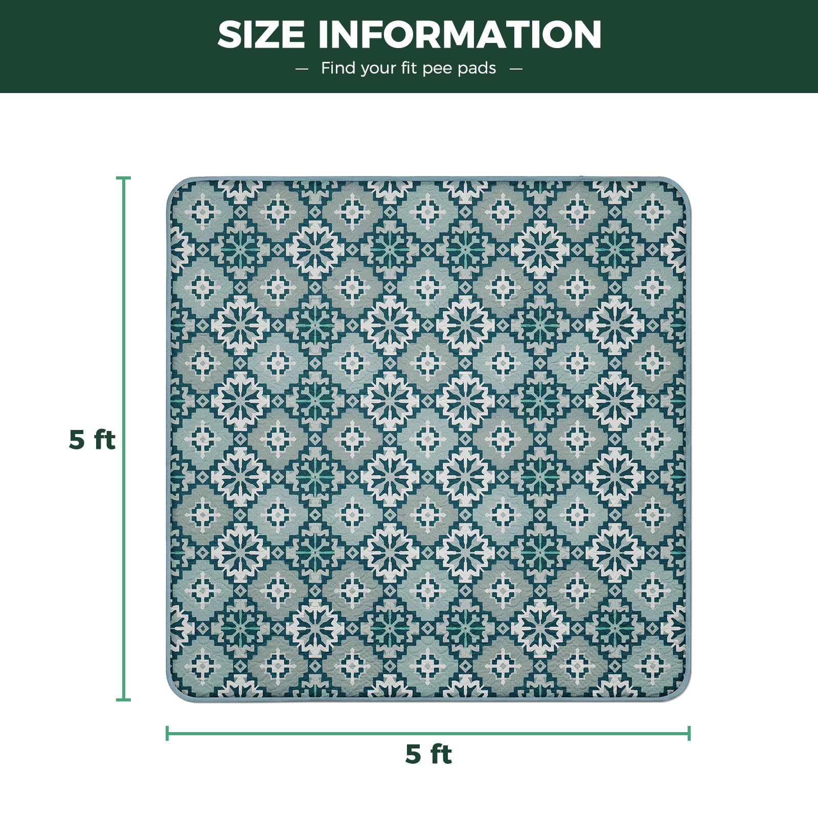 FXW eco-friendly reusable puppy pad reduces waste while training.