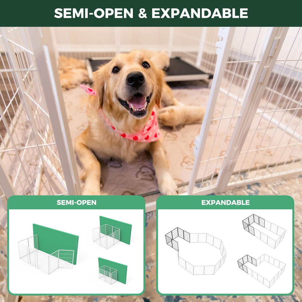 FXW Homeplus Unleashed playpen heavy-duty construction withstands energetic jumping.