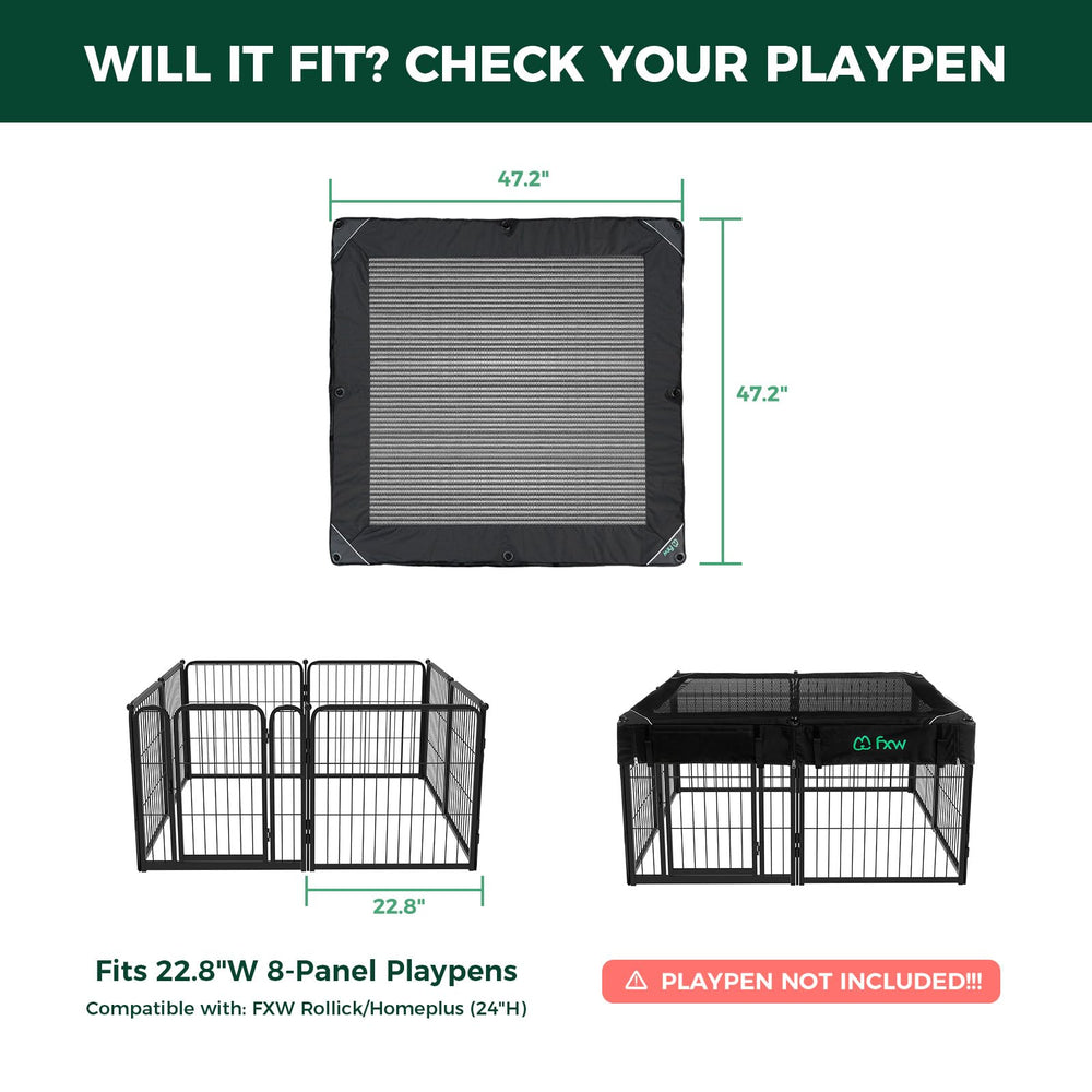 FXW Mesh Top Cover grommets Hypalon reinforcement closeup demonstrates reinforced durability.