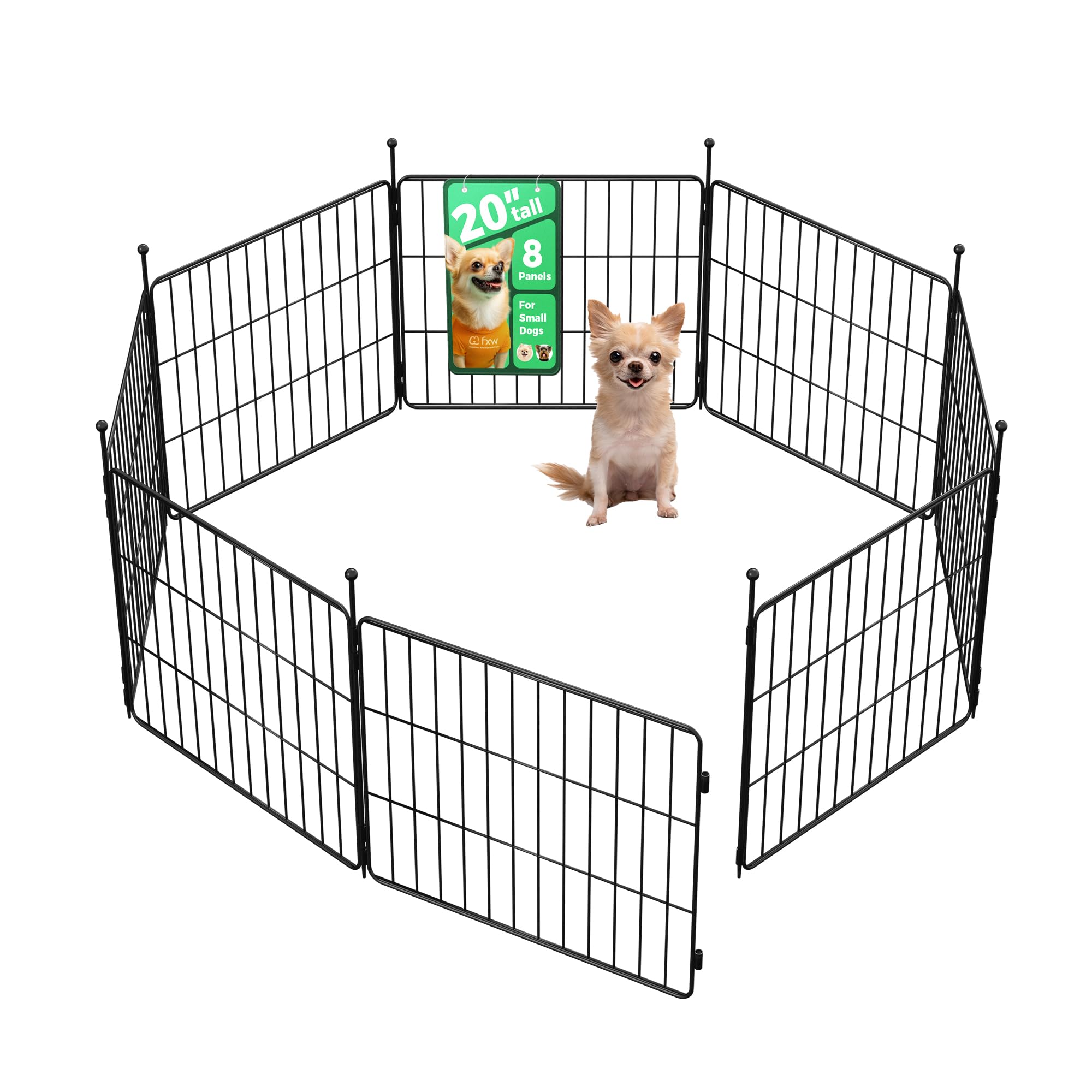 FXW MiniPaws playpen outdoor setup demonstrates safe yard play for small dogs.