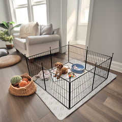 FXW MiniPaws expandable wide setup shows flexible space for puppies.