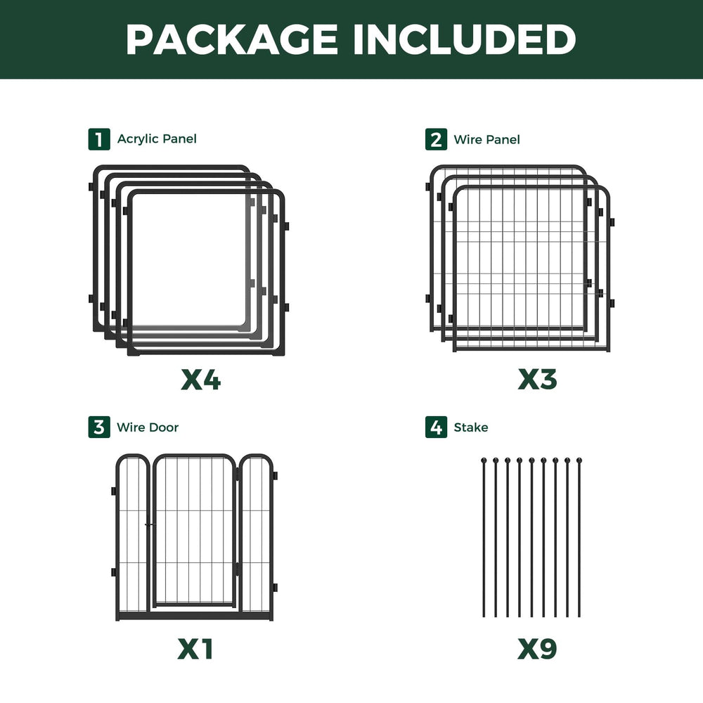 FXW Pawadise black finish blends with home decor while keeping pets secure